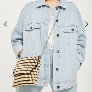 TOPSHOP Wood beaded purse